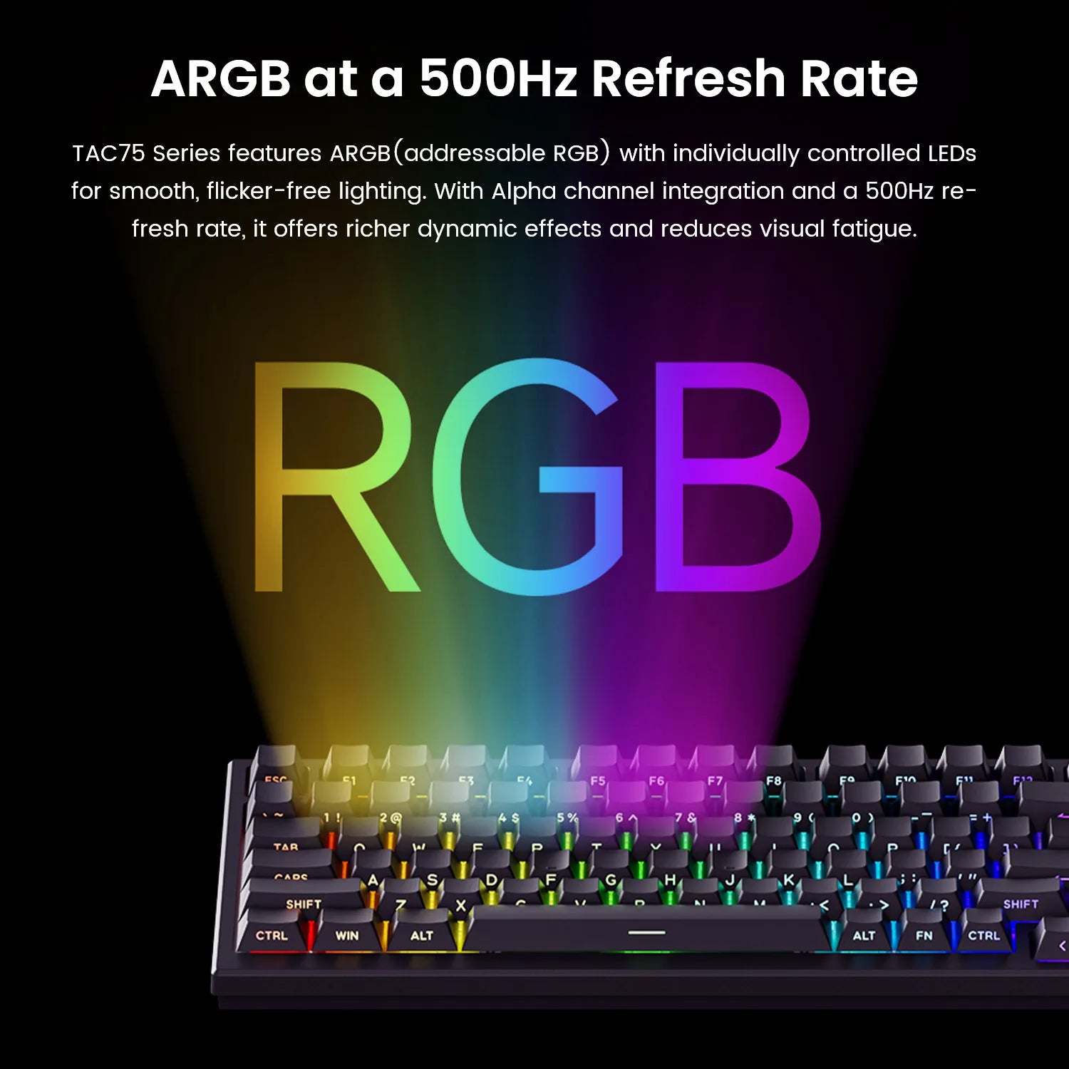 Magnetic Switch Mechanical Keyboard 75 Percent RGB Gaming