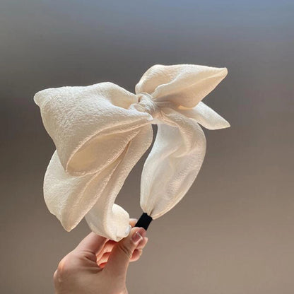 Wide Bow Headband Women Comfortable Soft Stretch Turban - Smarsty
