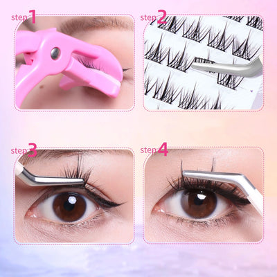 Miaojie No-Glue False Eyelashes for Easy Application - Smarsty