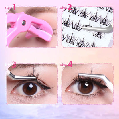 Miaojie No-Glue False Eyelashes for Easy Application - Smarsty