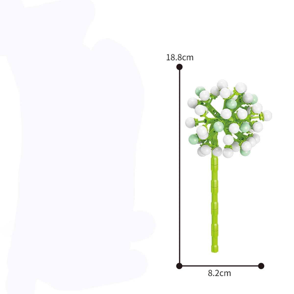 13 Styles Pretty Flower Building Blocks Rose Valentine's Lavender Peach Lily Of The Valley Tulip Bricks DIY Home Ornaments by Smarsty