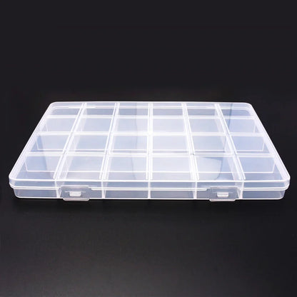 Plastic Storage Box Organizer with Dividers for Jewelry Crafts - Smarsty