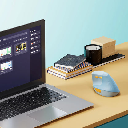 SEENDA Vertical Wireless Mouse Type C Rechargeable Ergonomic USB & Type C Mice for Laptop Laptop PC MacBook Windows Android