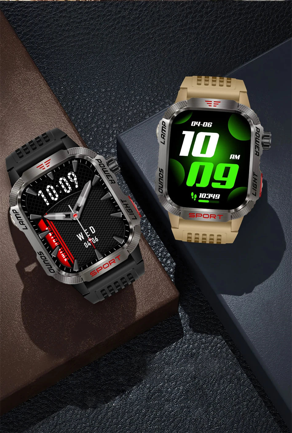 Waterproof Military GPS Smart Watch With Bluetooth Call - Smarsty