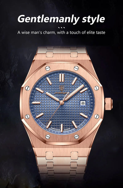 Luxury Waterproof Quartz Wristwatch for Men - Smarsty