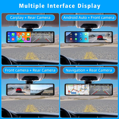 4K Dash Cam with GPS WiFi CarPlay Android Auto Mirror - Smarsty