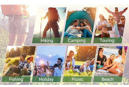 WESTTUNE Camping Sleeping Pad Ultralight Camping Mat with Pillow Built-in Foot Pump Inflatable Mattress for Backpacking Hiking