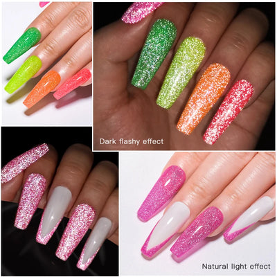 Pink Fluorescent Gel Nail Polish for Eye-Catching Manicures - Smarsty