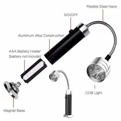 Magnetic LED Grill Light with Flexible Gooseneck - Smarsty