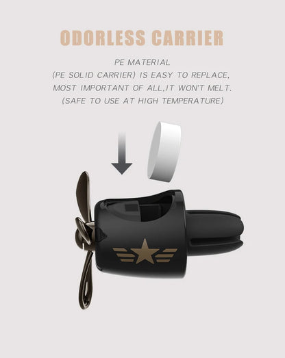 Odorless Car Air Freshener Vent Clip Bear Pilot Decor - Smarsty