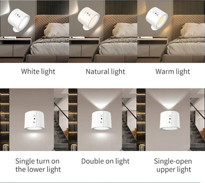 Modern Magnetic LED Wall Lamp with Remote Control - Smarsty