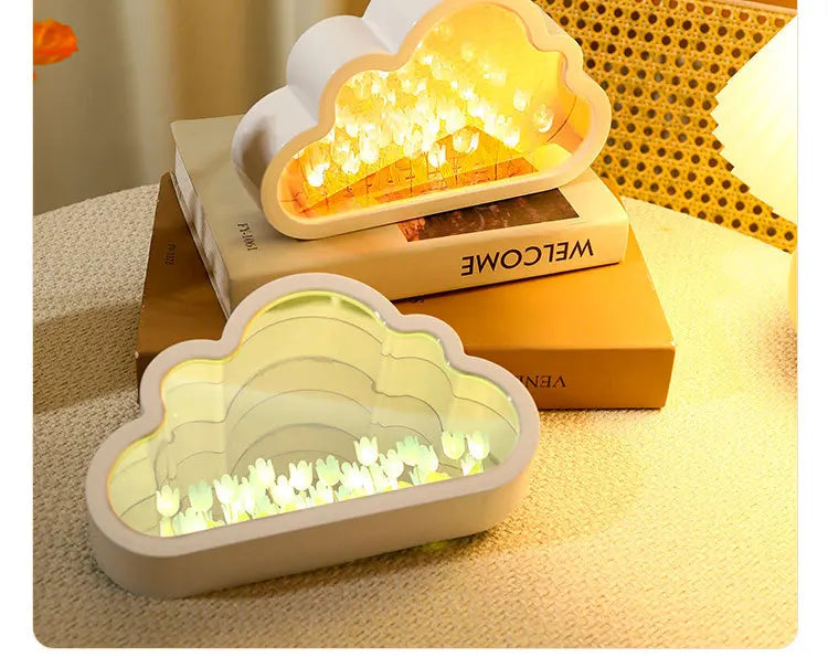 Handmade Tulip Flower LED Night Light for Bedroom Decor - Smarsty
