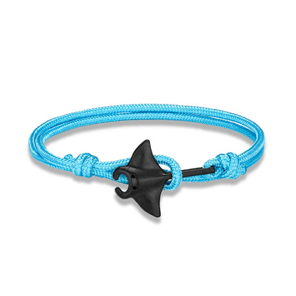 Adjustable Ocean Animals Manta Ray Paracord Bracelet - Smarsty