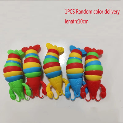 3D Slug Fidget Toy Colorful Slug Snail Toy Articulated Flexible All Ages Relief Anti-Anxiety Sensory Toys for Children by Smarsty