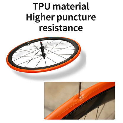 Road Bicycle TPU Tire Mini Portable French Valve Inner Tube 700C 45/65/85mm Length Valve Lightweight Bicycle Accessories
