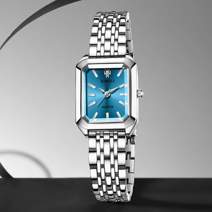 Trendy Women's Rectangular Dial Quartz Watch for Daily Wear - Smarsty