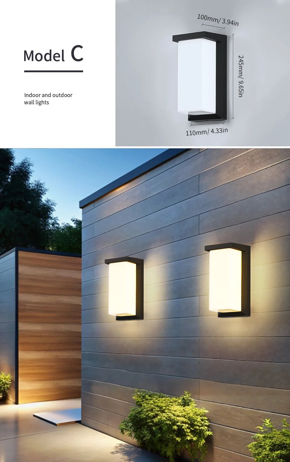 LED Outdoor Wall Light with Motion Sensor for Security - Smarsty