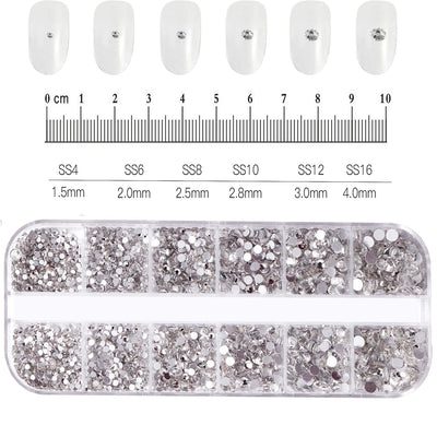 Mixed Nail Rhinestones with Shiny Clear Colors for Stunning Nail Art - Smarsty