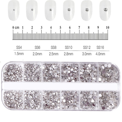 Mixed Nail Rhinestones with Shiny Clear Colors for Stunning Nail Art - Smarsty