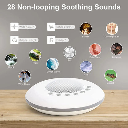 Baby White Noise Sound Machine Portable Sleep Aid Device - Smarsty