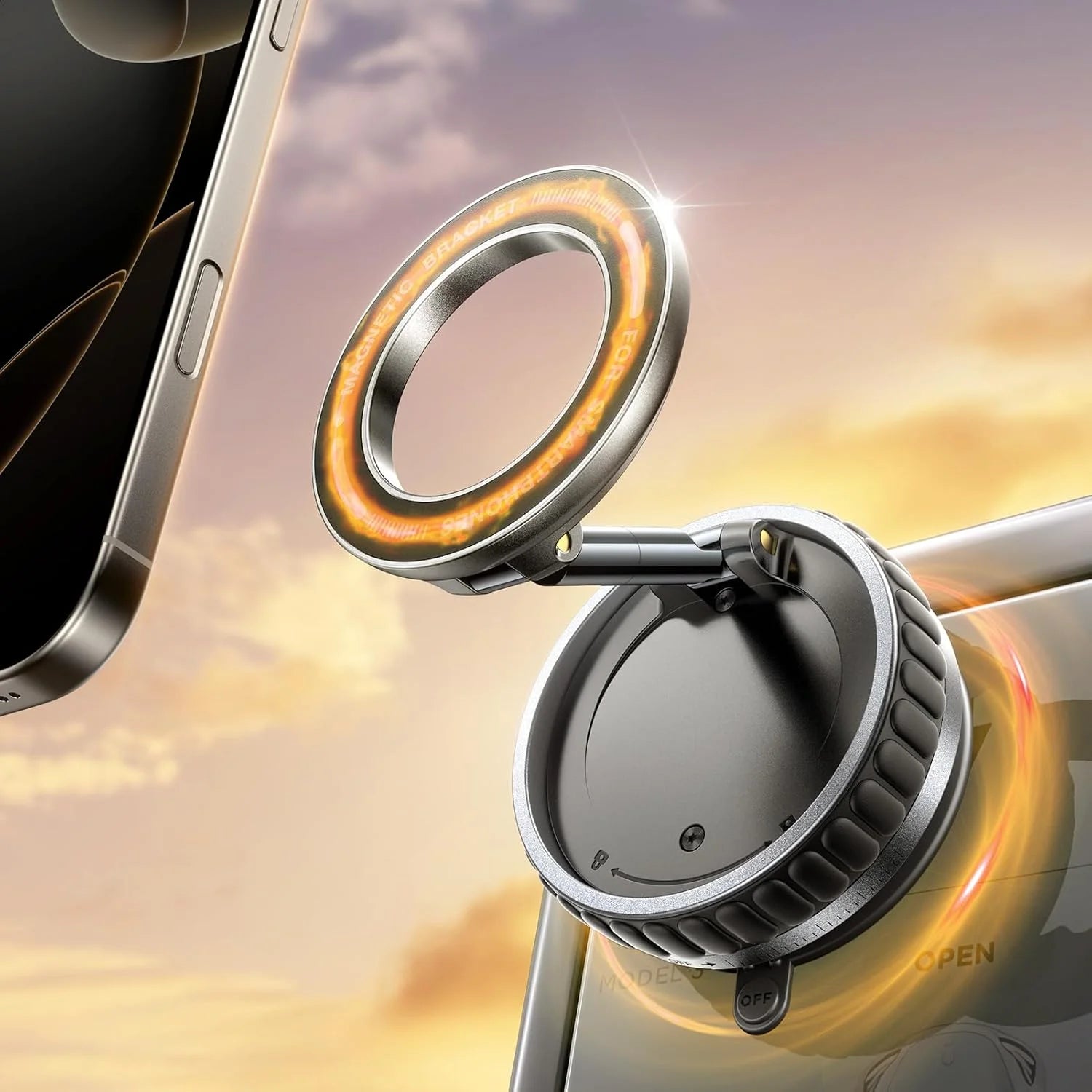 Upgraded Magnetic Car Phone Holder With 360 Rotation - Smarsty