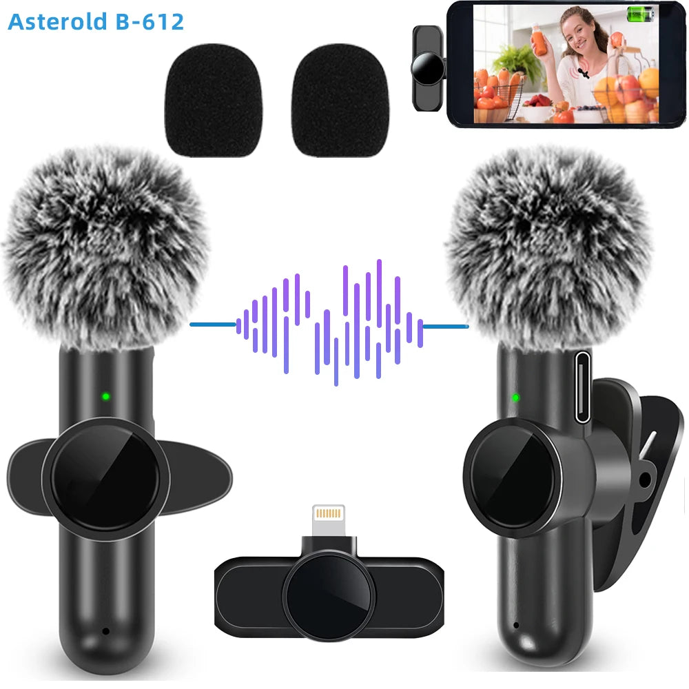 2.4G Wireless Lavalier Microphone for Clear Audio Recording - Smarsty