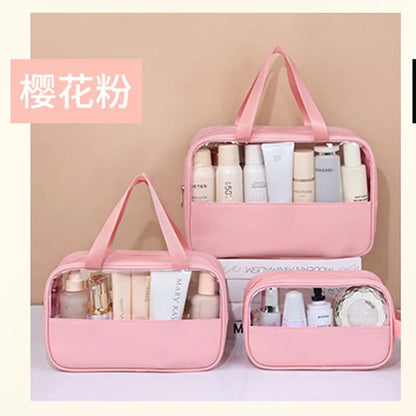 Transparent Travel Cosmetic Bag Large Capacity Waterproof - Smarsty