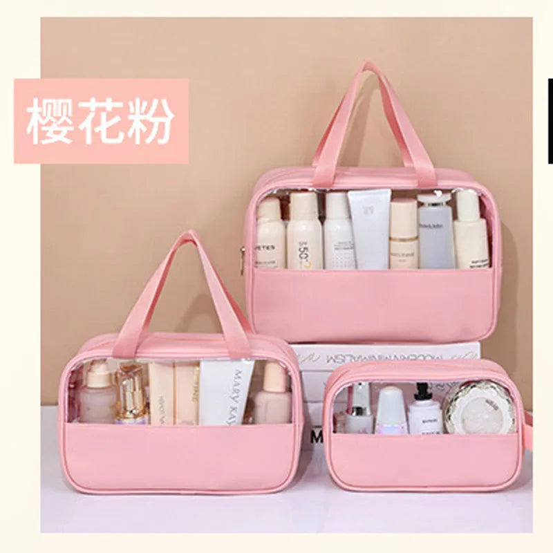 Transparent Travel Cosmetic Bag Large Capacity Waterproof - Smarsty