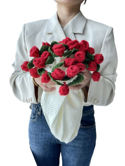 Handmade Crochet Rose Blanket for Cozy Comfort - Smarsty