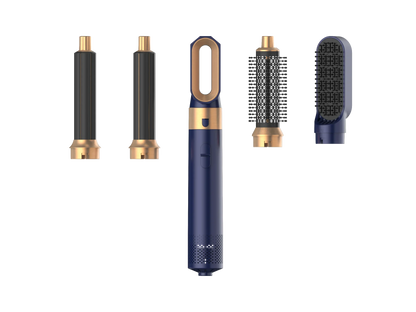 5 in 1 Low Noise Hair Styler with Hot Air Brushes - Smarsty