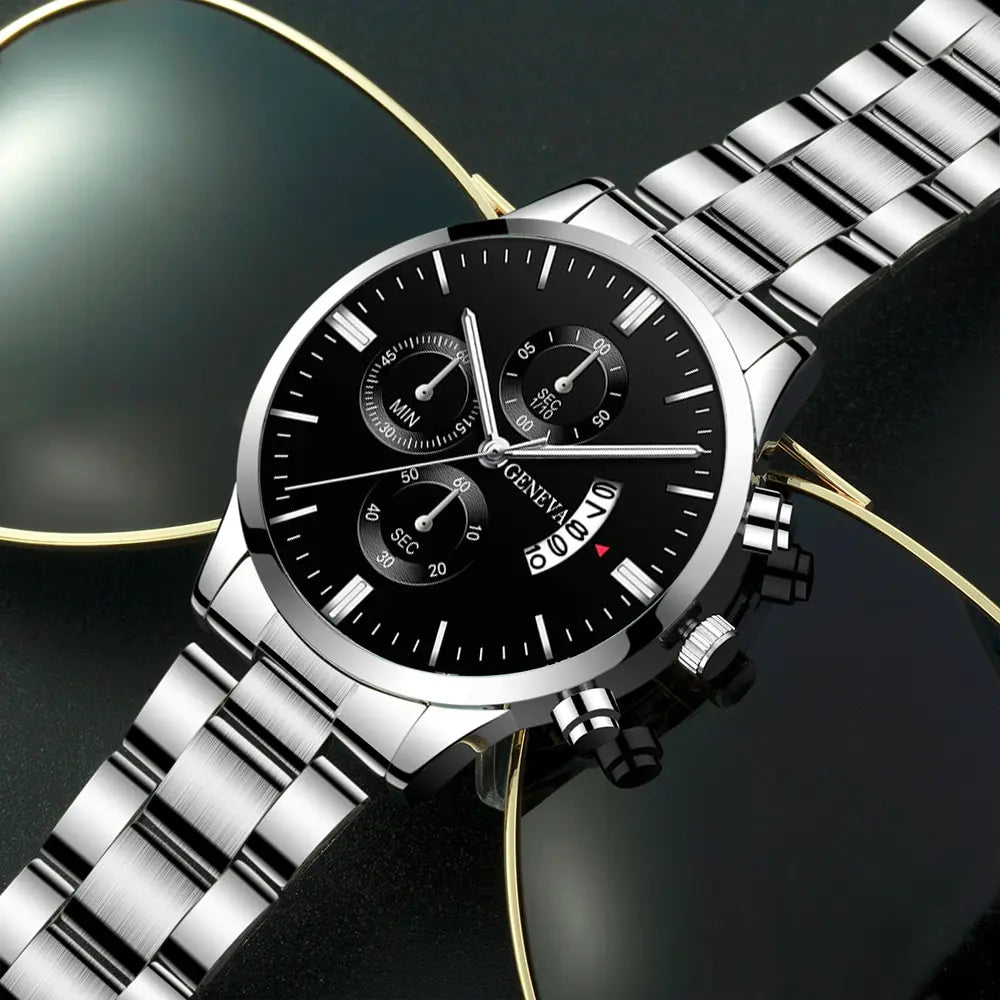 Luxury Stainless Steel Quartz Watch for Men - Smarsty