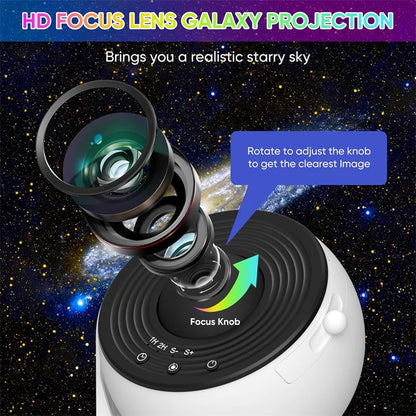 Galaxy Projector Night Light with 360 Degree Rotation - Smarsty