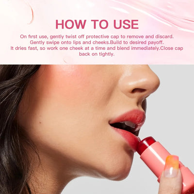 Multi-Use Jelly Blush Stick for Hydrated Lip and Cheek - Smarsty