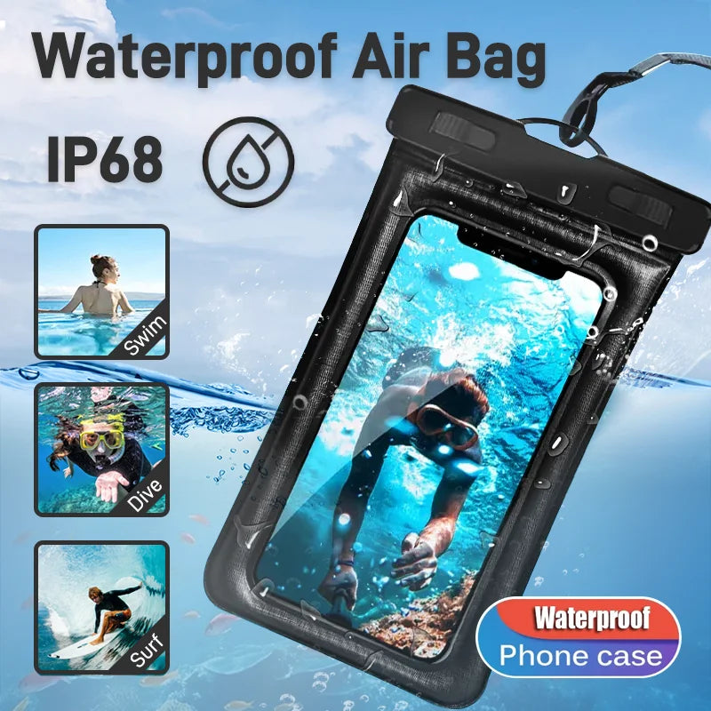 Smarsty IP68 Universal Waterproof Phone Case With Clear Touch -
