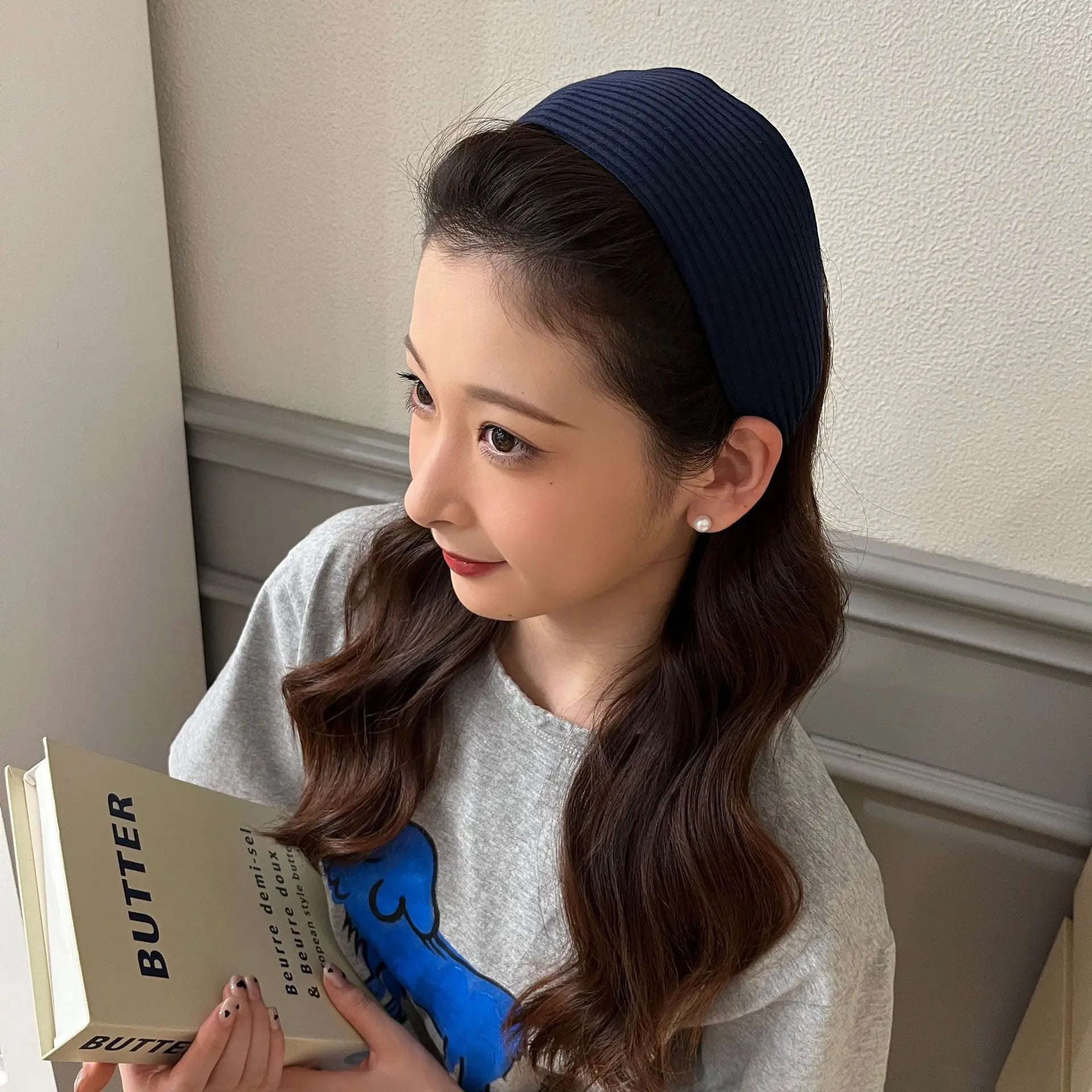 Wide Twilled Nonslip Headband For Women Comfortable - Smarsty