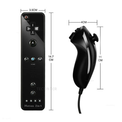 Wireless Nintendo Wii Gamepad Controller with Nunchuck Joypad - Smarsty
