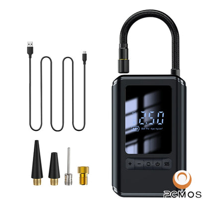 Portable Tire Inflator With LCD Display Wireless Charging - Smarsty