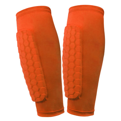 Soccer Shin Pads with Honeycomb Pads Football Shin Pads Ergonomic Lightweight Calf Protective Gear for Kids Youth Adults