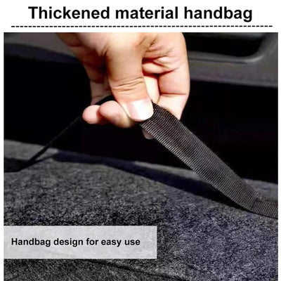 1PC Dark gray car felt storage box car storage bag enlarged and thickened soft felt storage box household storage box - Smarsty