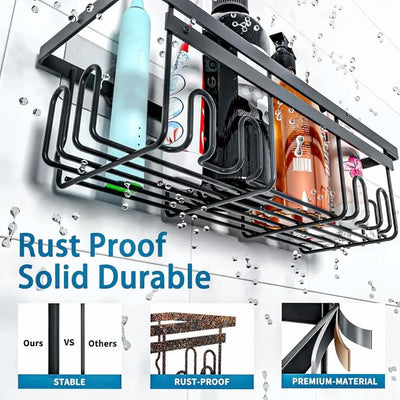 3/5 Pack Shower Organizer , Adhesive Shower Caddy with No Drilling,  Rustproof Stainless Steel for Bathroom and Storage&Kitchen