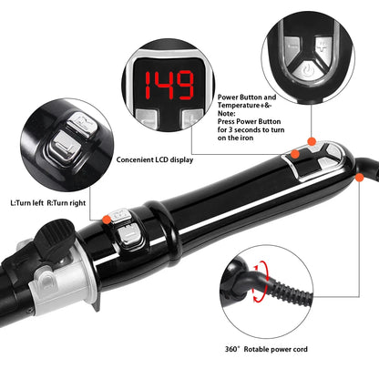 Automatic 28mm Hair Curling Wand for Professional Waves - Smarsty