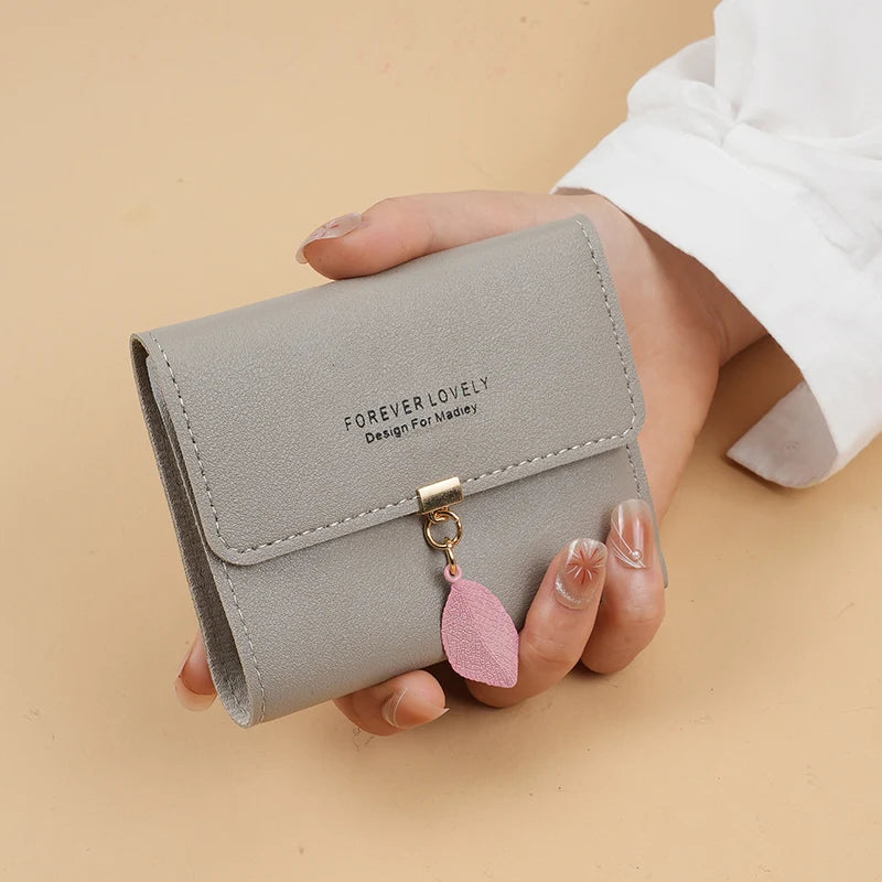 Trifold Clutch Coin Purse, Minimalist Credit Card Holder, Women's Casual Wallet - Smarsty