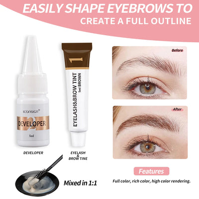ICONSIGN Lash Lift and Tint Kit Professional Eyelash Lifting Tint Brow Lamination Dye Eye Makeup Tools