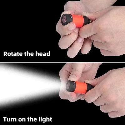 Led micro pocket flashlight portable USB rechargeable keychain flashlight waterproof home Outdoor Hiking Camping flashlight