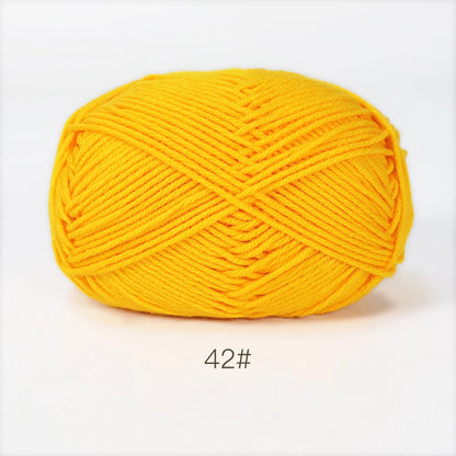 Soft Milk Cotton Yarn for Hand Knitting Projects - Smarsty