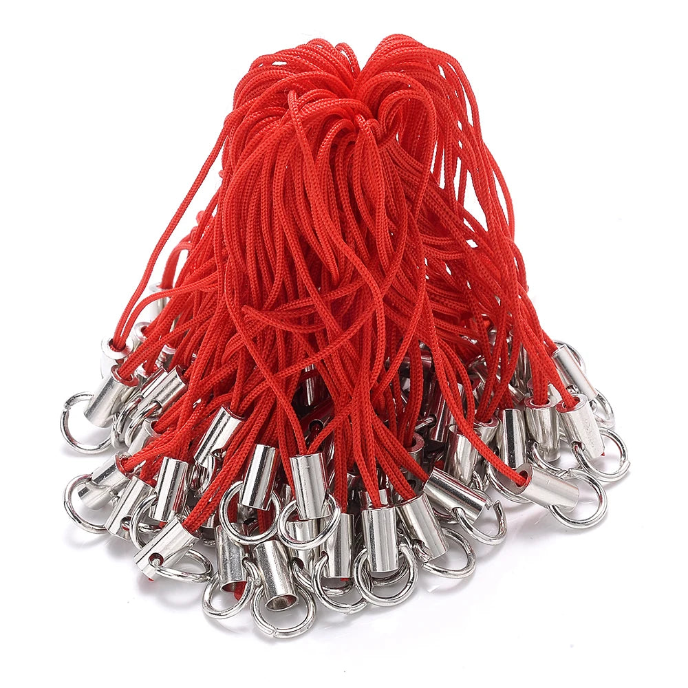 50pcs Mixed Color Lanyard Cord Pack With Jump Rings - Smarsty