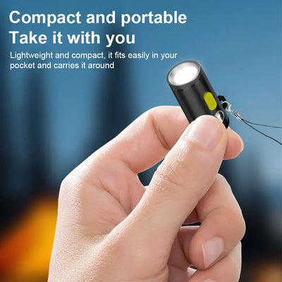 LED Small Pocket Flashlight Aluminum Alloy Portable Camping Flashlight Outdoor Emergency Light for Outdoor Hiking Camping
