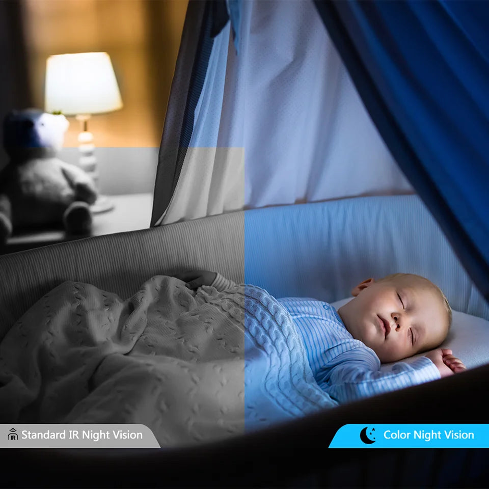 Vstarcam Indoor Security Camera for Home 360° Coverage Color Night Vision 2-Way Audio Motion Detection Customize Zone