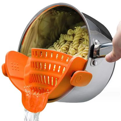1pc, Strainer, Pot Strainer, Adjustable Clip On Strainer For Pots Pans And Bowls, Kitchen Pot Strainer - Smarsty
