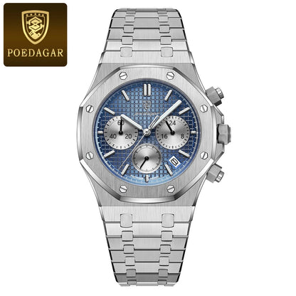 Luxury Men's Chronograph Watch with Waterproof Feature - Smarsty